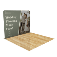10ft Tension Fabric Trade Show Display with Portable Banner