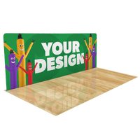 20ft Custom Trade Show Display with Table Cover