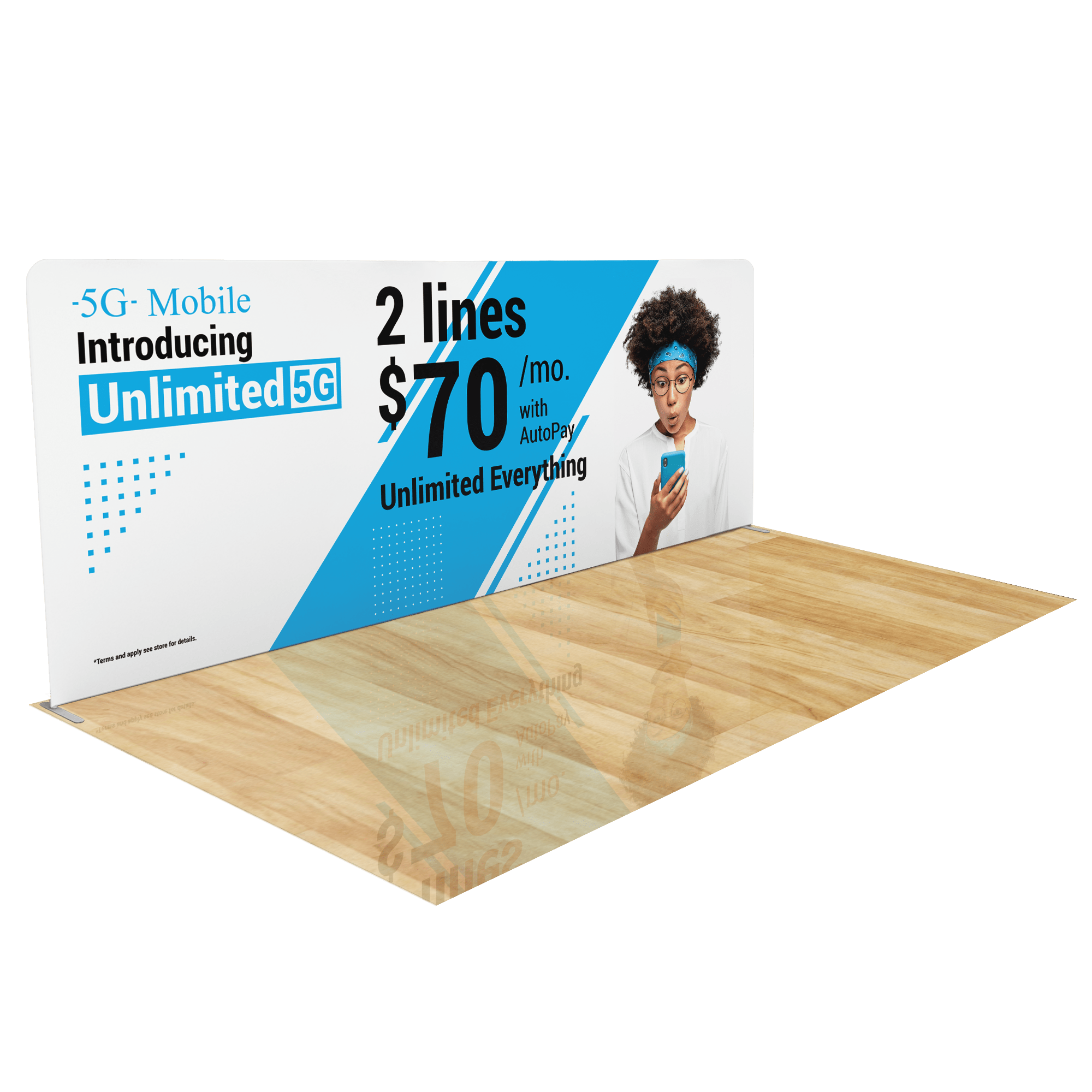 20ft Trade Show Display - Tension Fabric