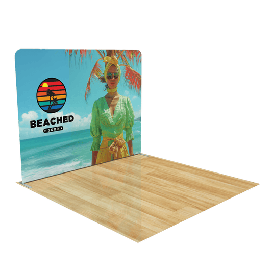 10ft Trade Show Display with Triangle Shelving