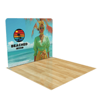 10ft Trade Show Display with Triangle Shelving