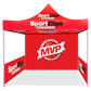 SportClips Red - Back Walls & Side Walls - 10'x10' 10M1010219Set