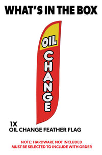 Oil Change Feather Flag 