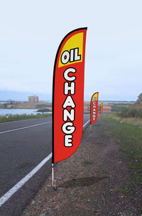 Oil Change Feather Flag 