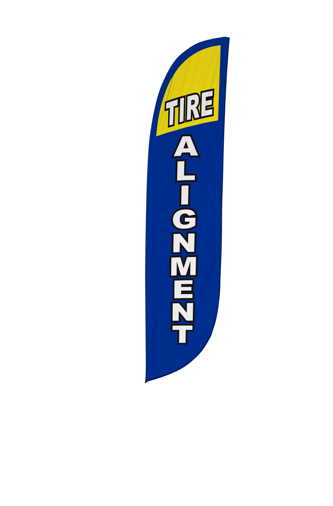 Tire Alignment Feather Flag Blue 