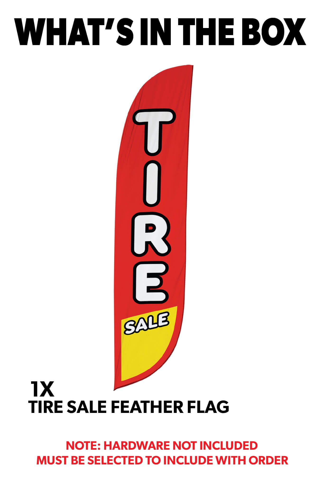 Tire Sale Feather Flag 