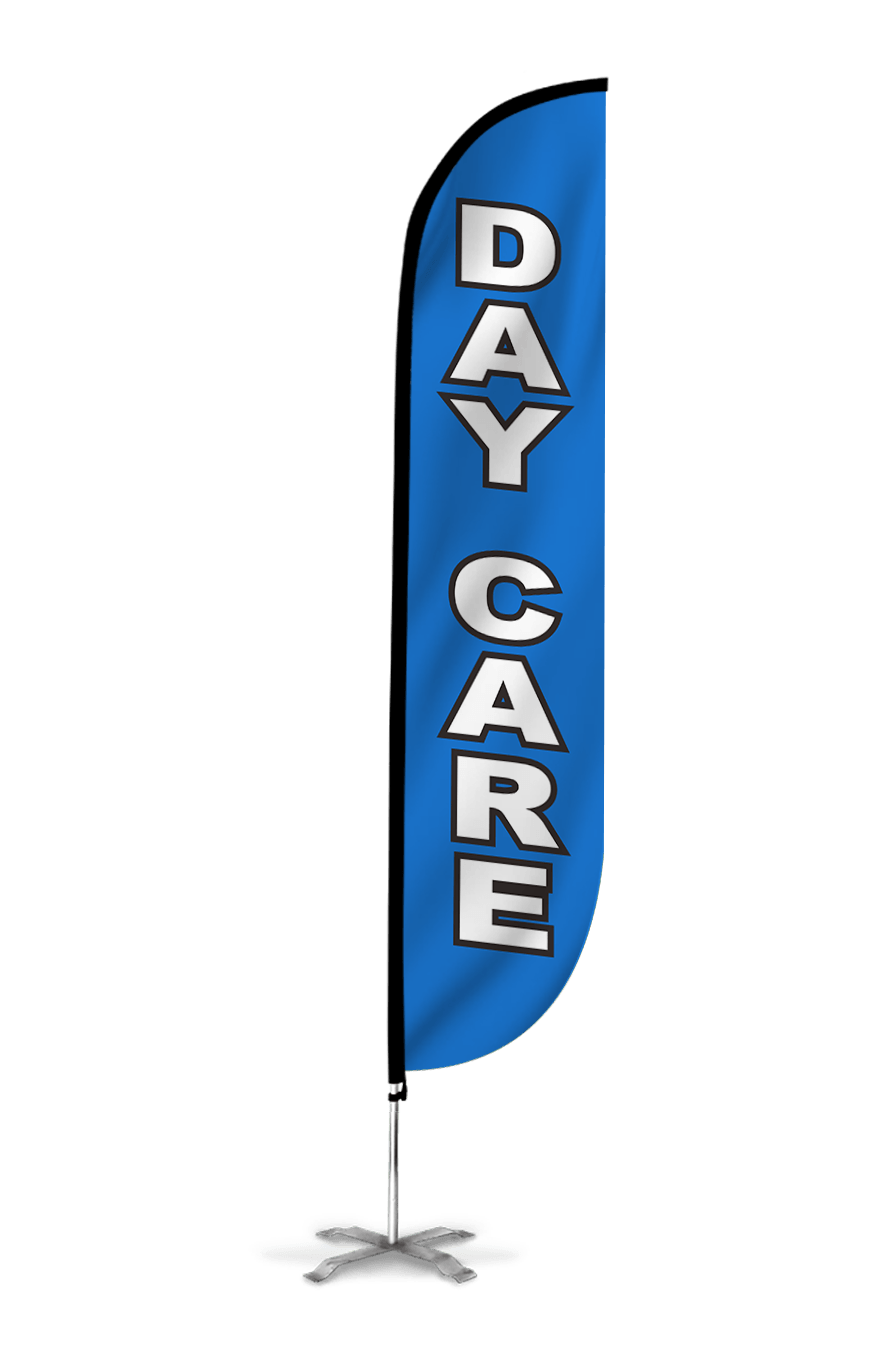 Day Care Feather Flag Blue 