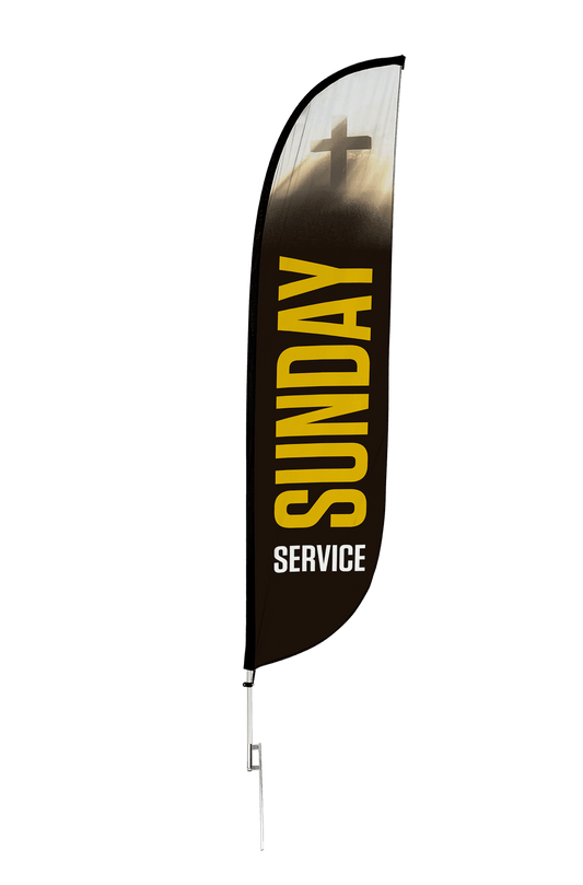 Sunday Service Feather Flag 