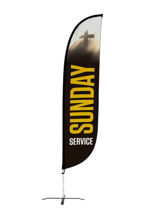 Sunday Service Feather Flag