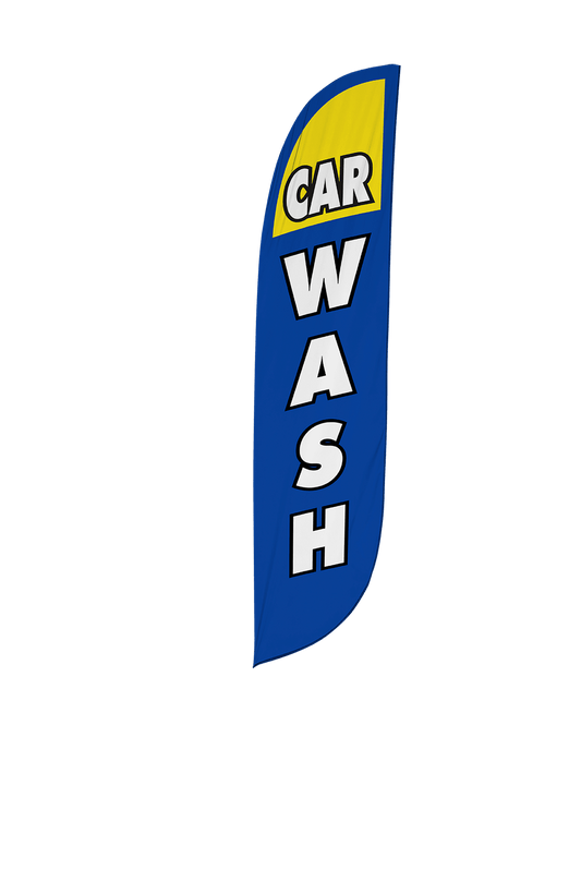 Car Wash Feather Flag 