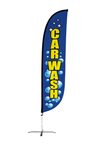 Car Wash Feather Flag 