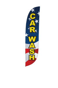 Car Wash Feather Flag 