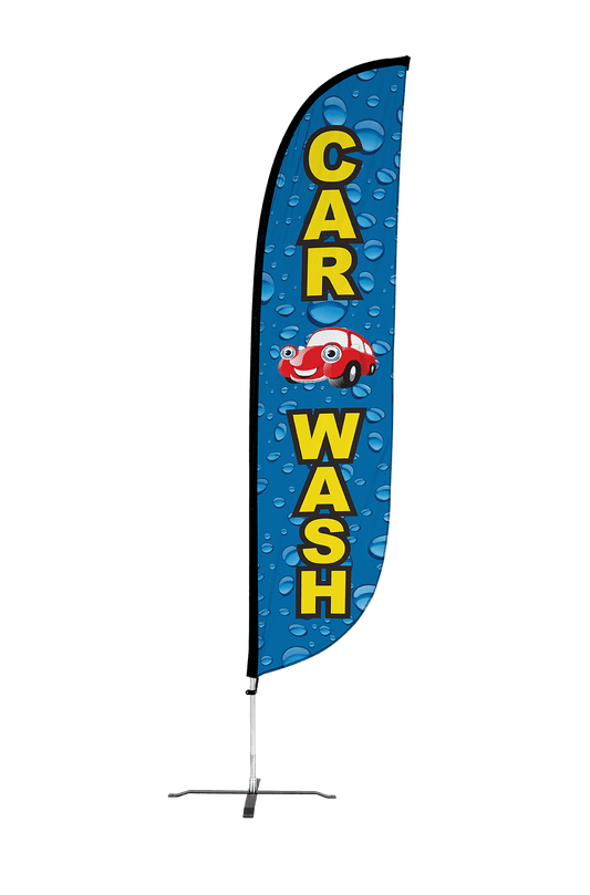 Car Wash Feather Flag 