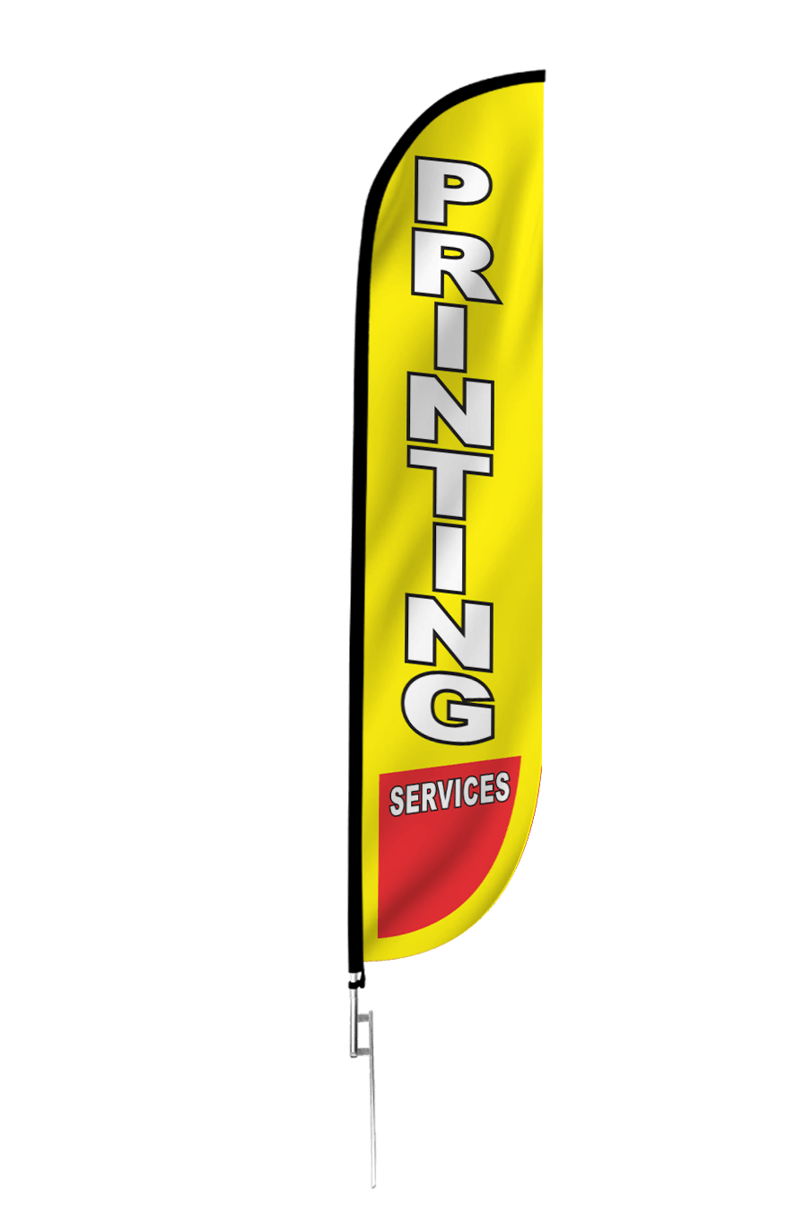 Printing Services Feather Flag Yellow 