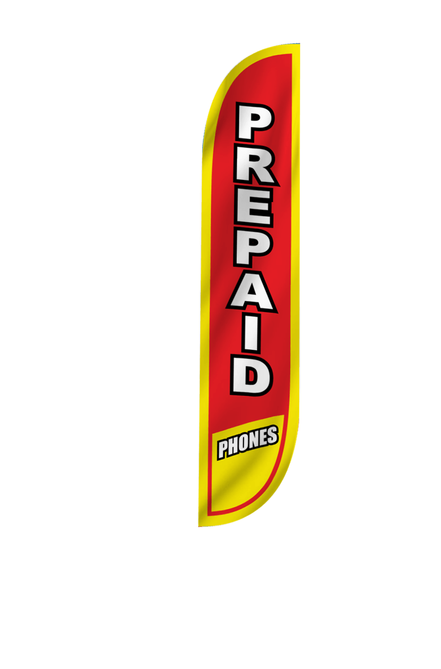 Prepaid Phones Feather Flag 