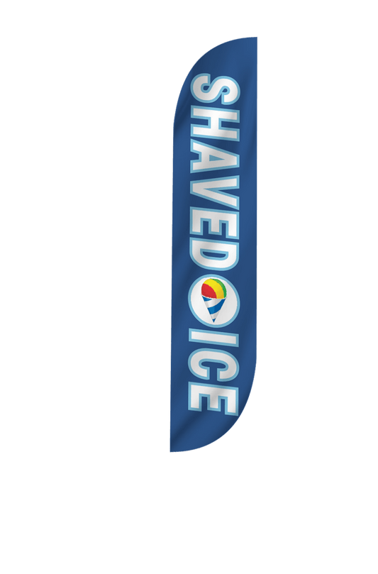 Shaved Ice Feather Flag Blue 