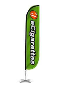 eCigarettes Feather Flag Green 