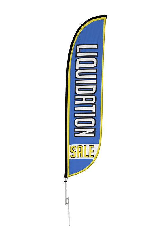 Liquidation Sale Feather Flag 