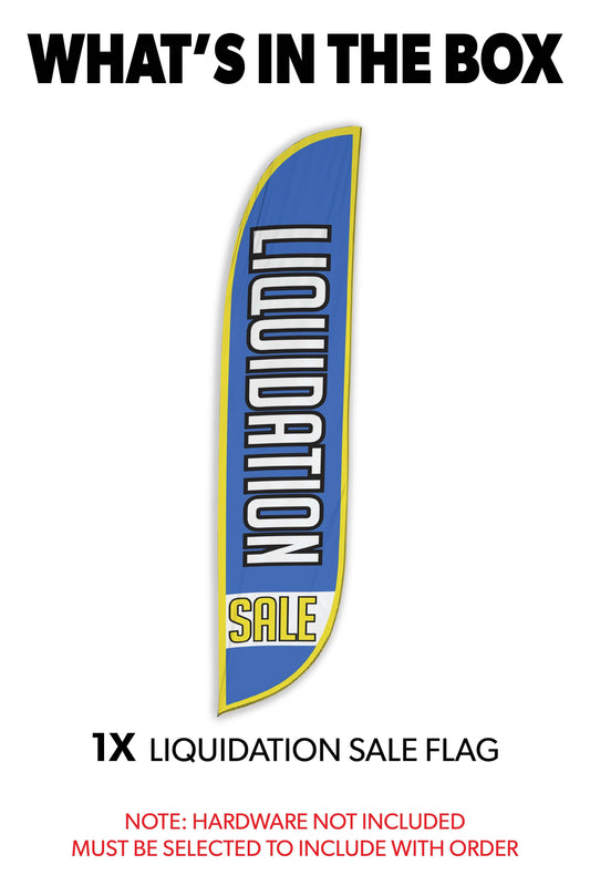 Liquidation Sale Feather Flag 