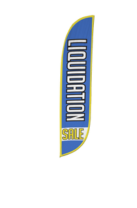 Liquidation Sale Feather Flag 