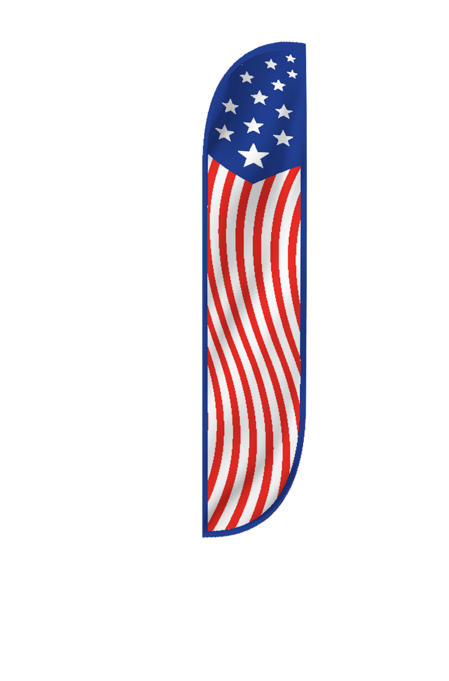 American Flag Feather Flag 