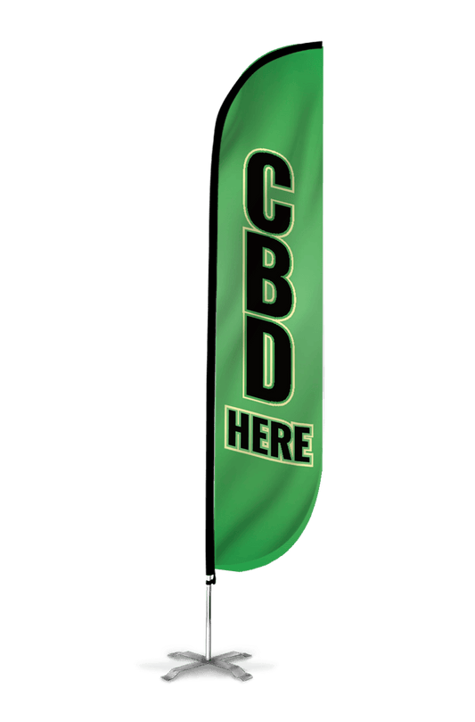 CBD Here Feather Flag 10M1200376