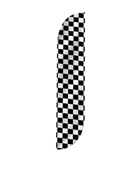 Checkered Color Feather Flag 