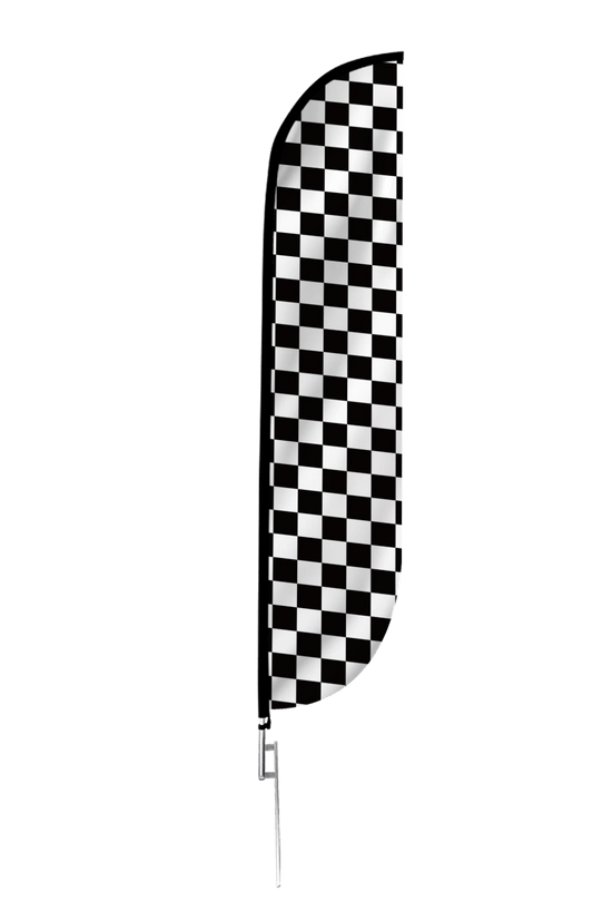 Checkered Color Feather Flag 