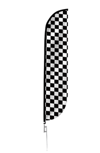 Checkered Color Feather Flag 