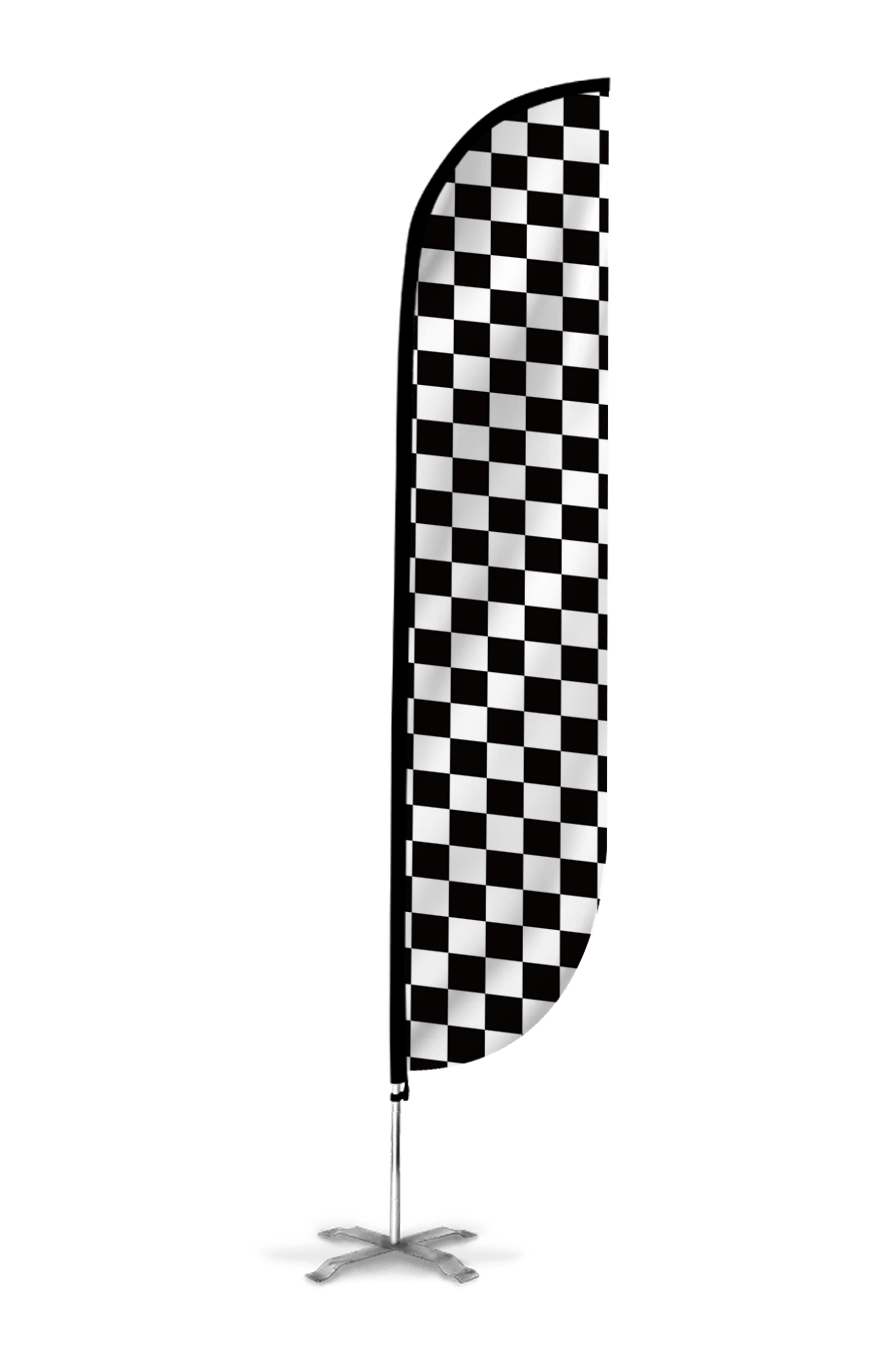 Checkered Color Feather Flag 10M1200061