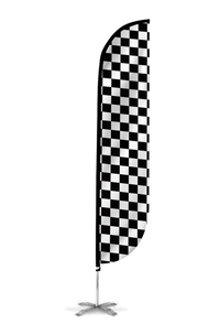 Checkered Color Feather Flag 10M1200061