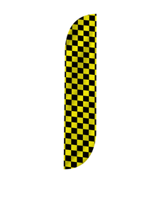 Checkered Color Feather Flag 