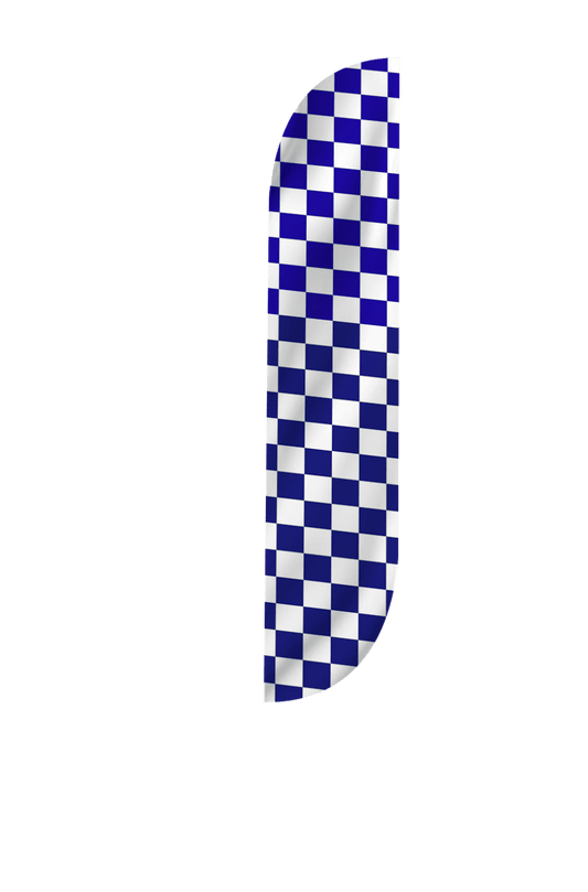 Checkered Color Feather Flag 