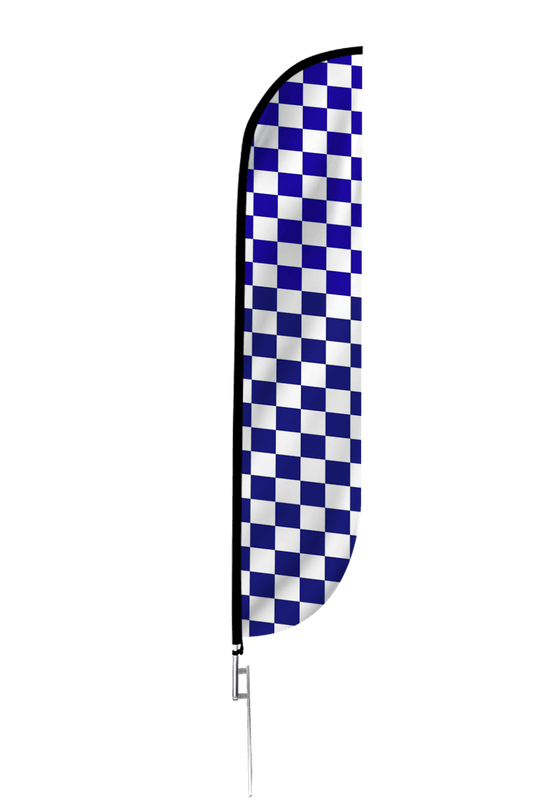 Checkered Color Feather Flag 