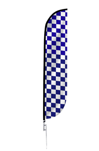 Checkered Color Feather Flag 