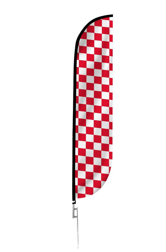 Checkered Color Feather Flag 