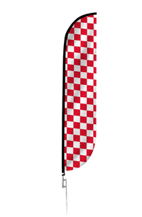 Checkered Color Feather Flag 