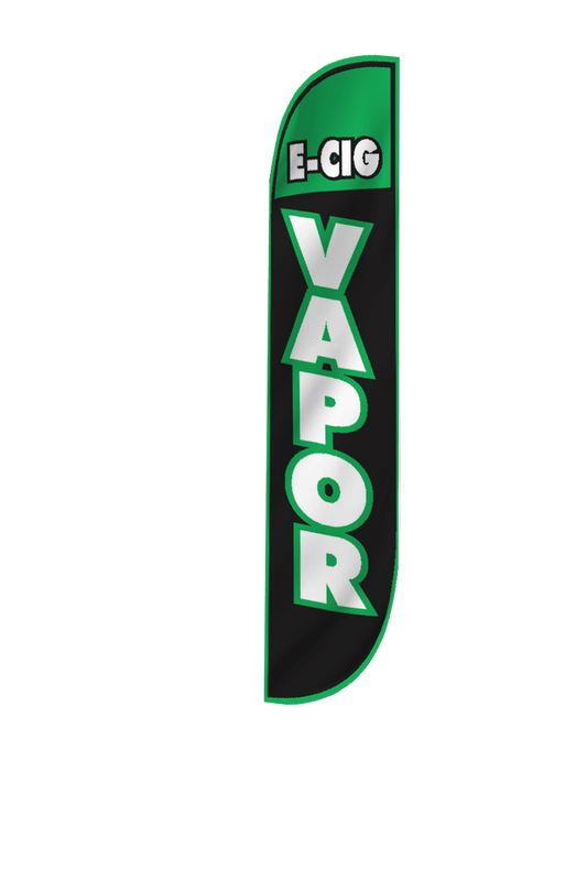 E-Cig Vapor Feather Flag 