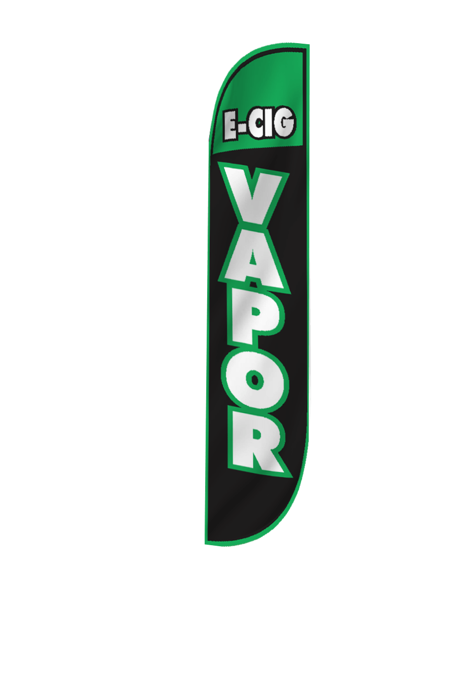 E-Cig Vapor Feather Flag 