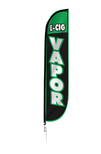 E-Cig Vapor Feather Flag 