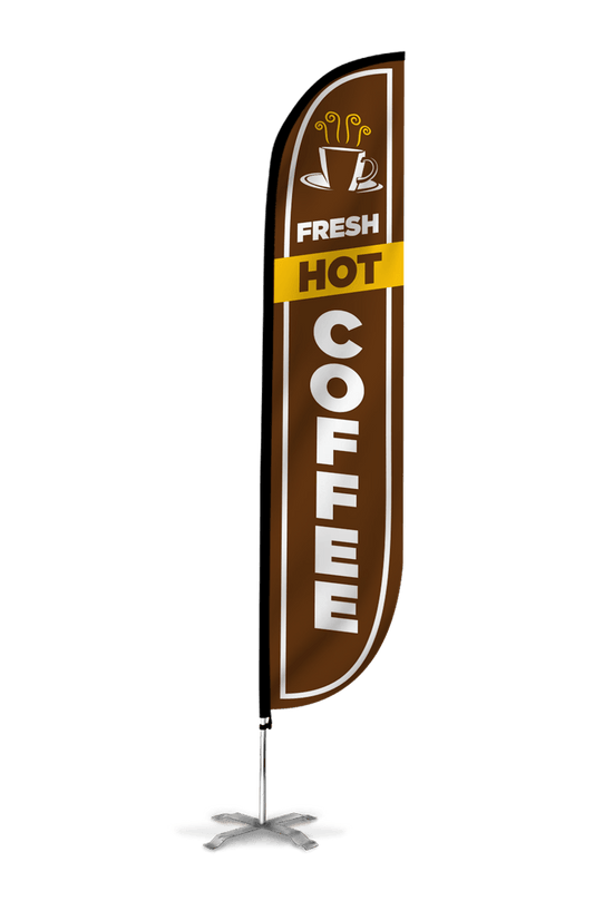 Fresh Hot Coffee Feather Flag 10M1200052