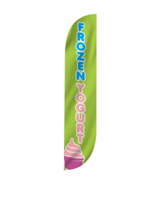 Frozen Yogurt Feather Flag 