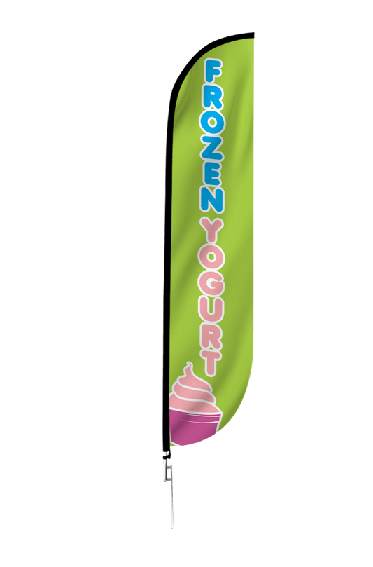 Frozen Yogurt Feather Flag 