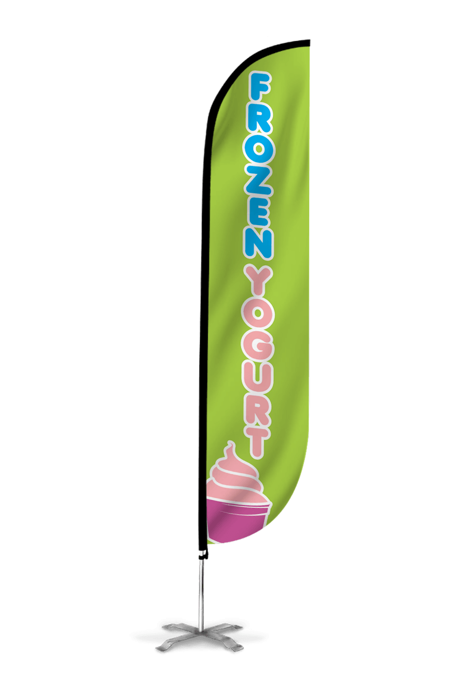Frozen Yogurt Feather Flag 10M1200054