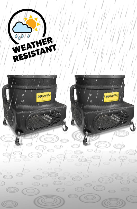 Two Weather-Resistant Air Dancer Blowers (18" Diameter) 