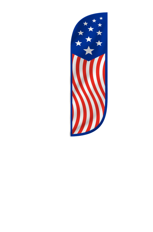 American Flag Feather Flag 