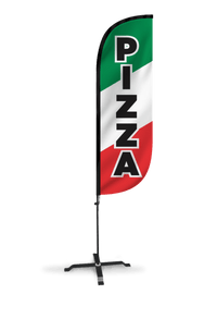 Pizza Feather Flag 