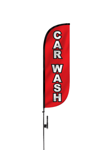 Car Wash Feather Flag 