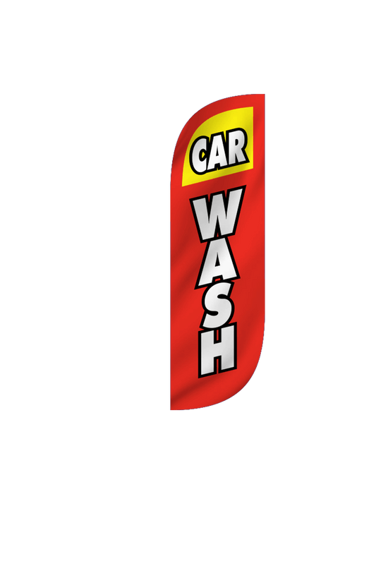 Car Wash Feather Flag 