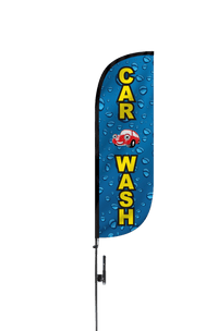 Car Wash Feather Flag 